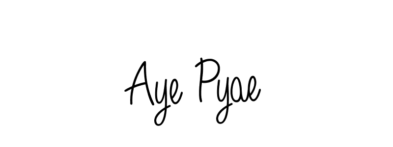 Make a beautiful signature design for name Aye Pyae. With this signature (Angelique-Rose-font-FFP) style, you can create a handwritten signature for free. Aye Pyae signature style 5 images and pictures png