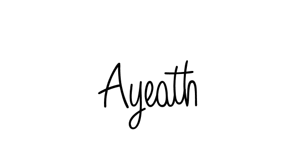 How to make Ayeath signature? Angelique-Rose-font-FFP is a professional autograph style. Create handwritten signature for Ayeath name. Ayeath signature style 5 images and pictures png