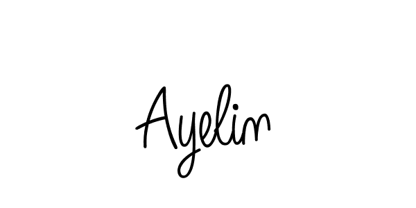 The best way (Angelique-Rose-font-FFP) to make a short signature is to pick only two or three words in your name. The name Ayelin include a total of six letters. For converting this name. Ayelin signature style 5 images and pictures png