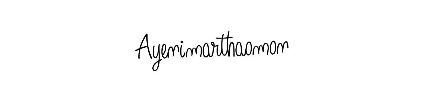 Also we have Ayenimarthaomon name is the best signature style. Create professional handwritten signature collection using Angelique-Rose-font-FFP autograph style. Ayenimarthaomon signature style 5 images and pictures png