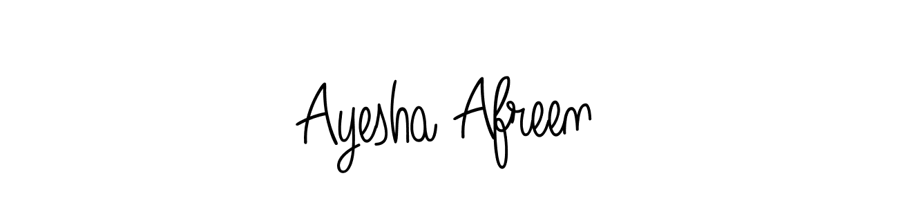 Create a beautiful signature design for name Ayesha Afreen. With this signature (Angelique-Rose-font-FFP) fonts, you can make a handwritten signature for free. Ayesha Afreen signature style 5 images and pictures png