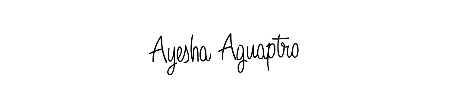 Similarly Angelique-Rose-font-FFP is the best handwritten signature design. Signature creator online .You can use it as an online autograph creator for name Ayesha Aguaptro. Ayesha Aguaptro signature style 5 images and pictures png