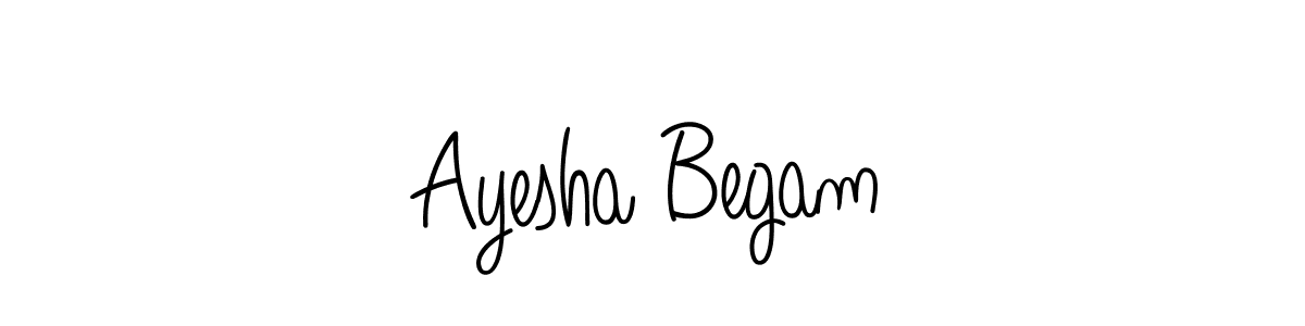 Angelique-Rose-font-FFP is a professional signature style that is perfect for those who want to add a touch of class to their signature. It is also a great choice for those who want to make their signature more unique. Get Ayesha Begam name to fancy signature for free. Ayesha Begam signature style 5 images and pictures png