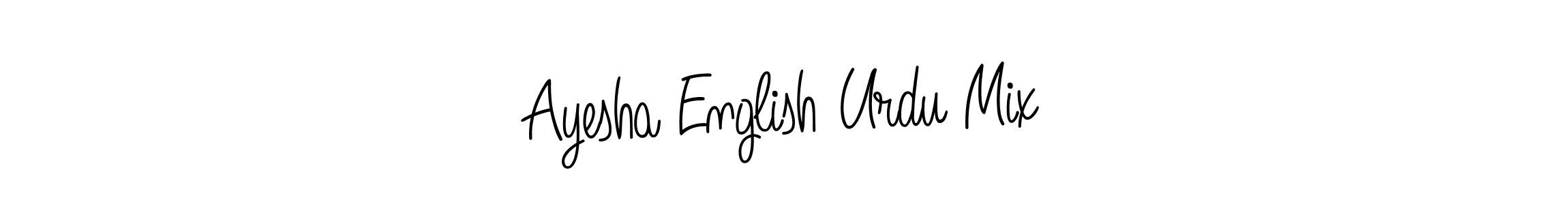 Also You can easily find your signature by using the search form. We will create Ayesha English Urdu Mix name handwritten signature images for you free of cost using Angelique-Rose-font-FFP sign style. Ayesha English Urdu Mix signature style 5 images and pictures png