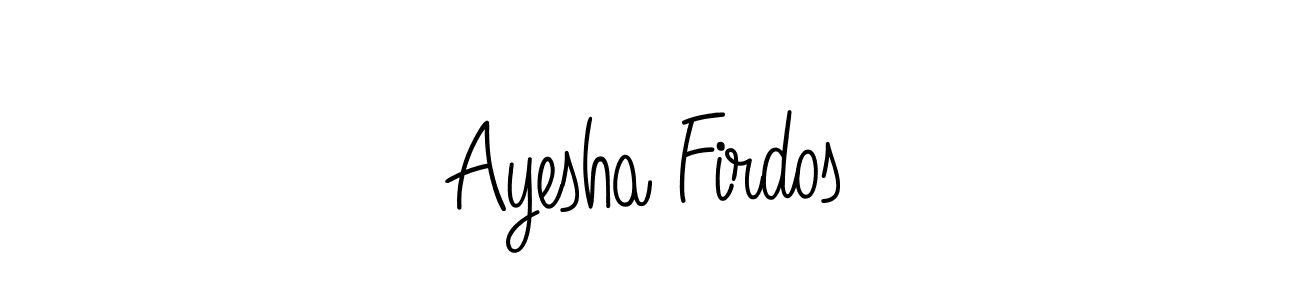 Here are the top 10 professional signature styles for the name Ayesha Firdos. These are the best autograph styles you can use for your name. Ayesha Firdos signature style 5 images and pictures png