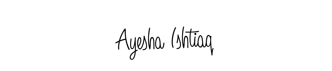 Design your own signature with our free online signature maker. With this signature software, you can create a handwritten (Angelique-Rose-font-FFP) signature for name Ayesha Ishtiaq. Ayesha Ishtiaq signature style 5 images and pictures png