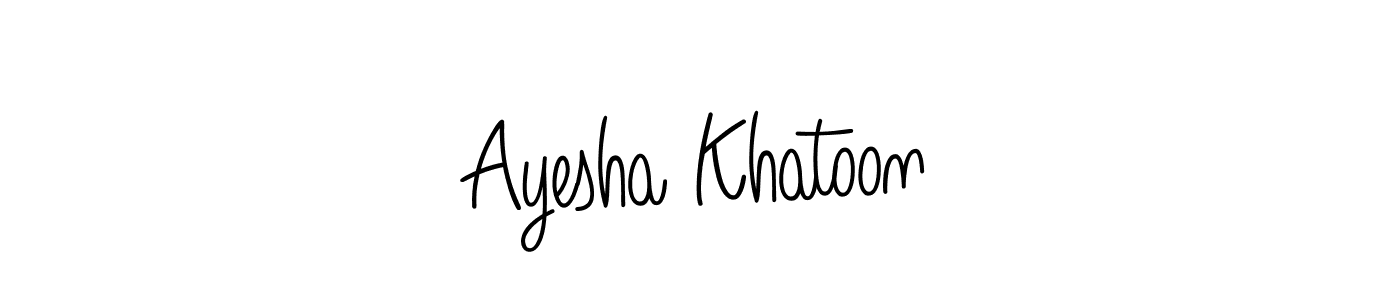 Check out images of Autograph of Ayesha Khatoon name. Actor Ayesha Khatoon Signature Style. Angelique-Rose-font-FFP is a professional sign style online. Ayesha Khatoon signature style 5 images and pictures png