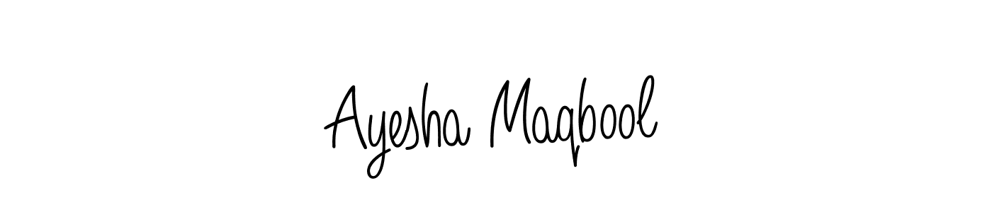 It looks lik you need a new signature style for name Ayesha Maqbool. Design unique handwritten (Angelique-Rose-font-FFP) signature with our free signature maker in just a few clicks. Ayesha Maqbool signature style 5 images and pictures png