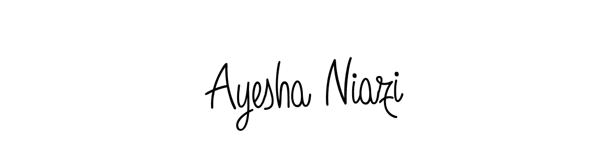 This is the best signature style for the Ayesha Niazi name. Also you like these signature font (Angelique-Rose-font-FFP). Mix name signature. Ayesha Niazi signature style 5 images and pictures png