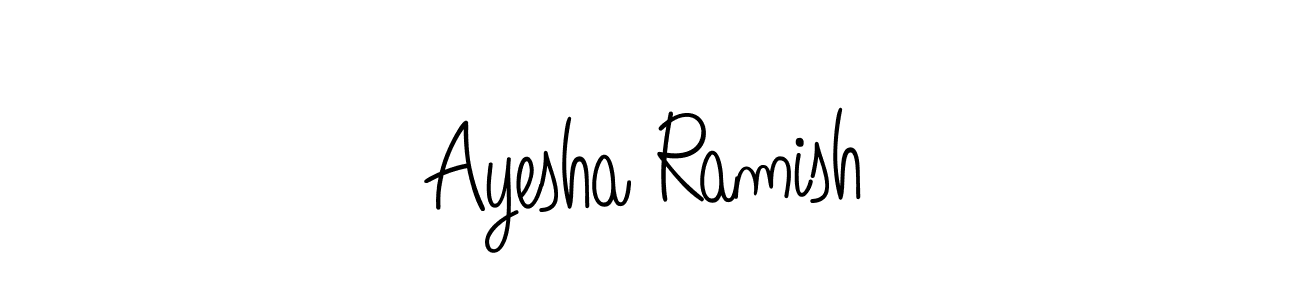 Ayesha Ramish stylish signature style. Best Handwritten Sign (Angelique-Rose-font-FFP) for my name. Handwritten Signature Collection Ideas for my name Ayesha Ramish. Ayesha Ramish signature style 5 images and pictures png