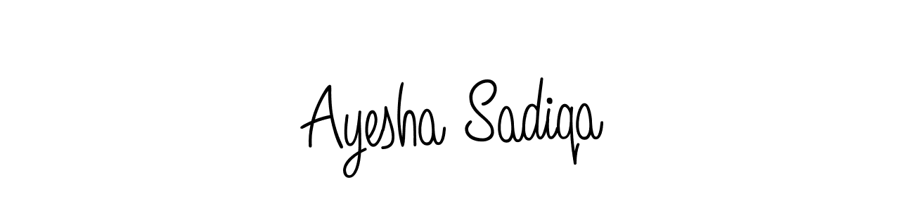 Similarly Angelique-Rose-font-FFP is the best handwritten signature design. Signature creator online .You can use it as an online autograph creator for name Ayesha Sadiqa. Ayesha Sadiqa signature style 5 images and pictures png