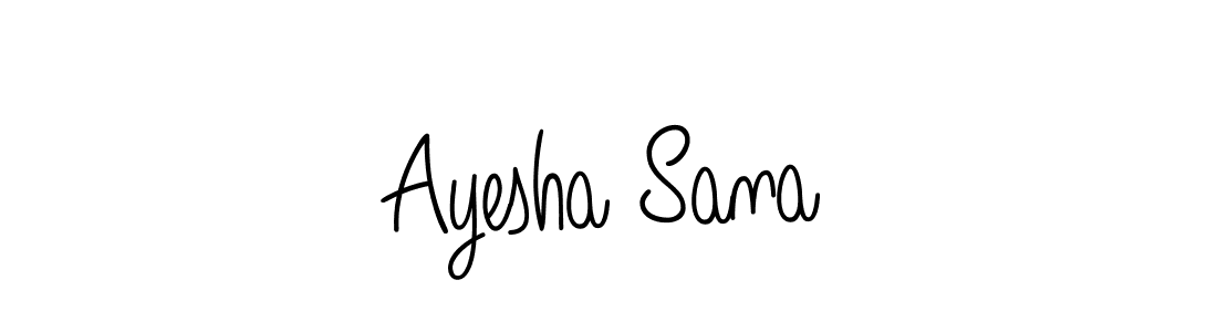 You can use this online signature creator to create a handwritten signature for the name Ayesha Sana. This is the best online autograph maker. Ayesha Sana signature style 5 images and pictures png