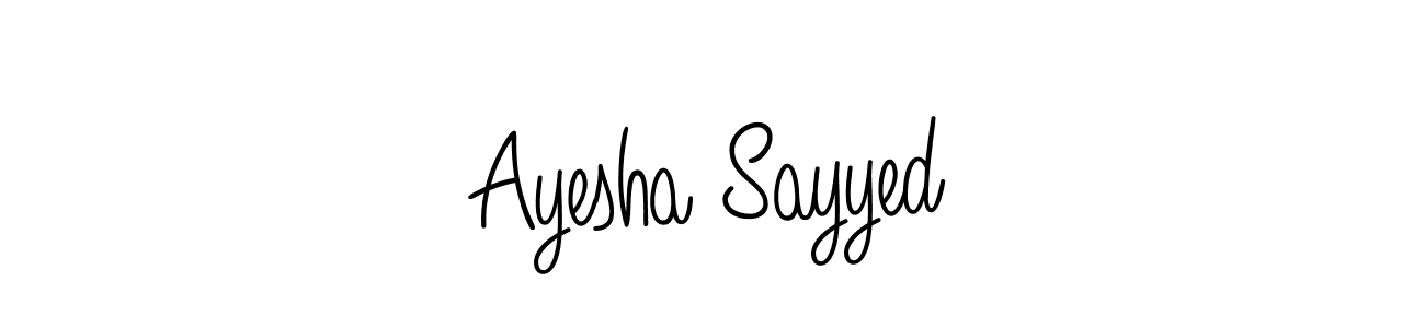 You can use this online signature creator to create a handwritten signature for the name Ayesha Sayyed. This is the best online autograph maker. Ayesha Sayyed signature style 5 images and pictures png