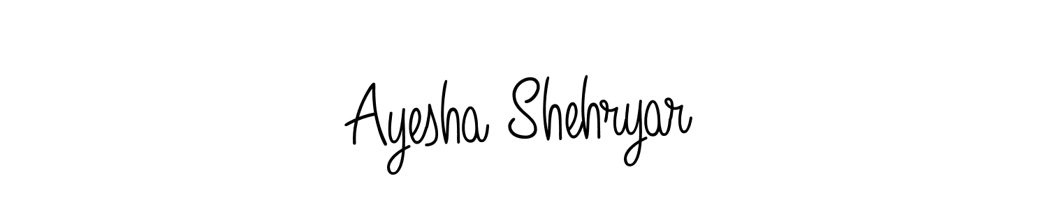 See photos of Ayesha Shehryar official signature by Spectra . Check more albums & portfolios. Read reviews & check more about Angelique-Rose-font-FFP font. Ayesha Shehryar signature style 5 images and pictures png