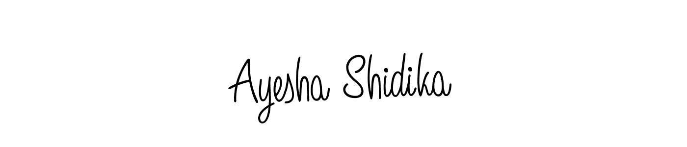 Similarly Angelique-Rose-font-FFP is the best handwritten signature design. Signature creator online .You can use it as an online autograph creator for name Ayesha Shidika. Ayesha Shidika signature style 5 images and pictures png