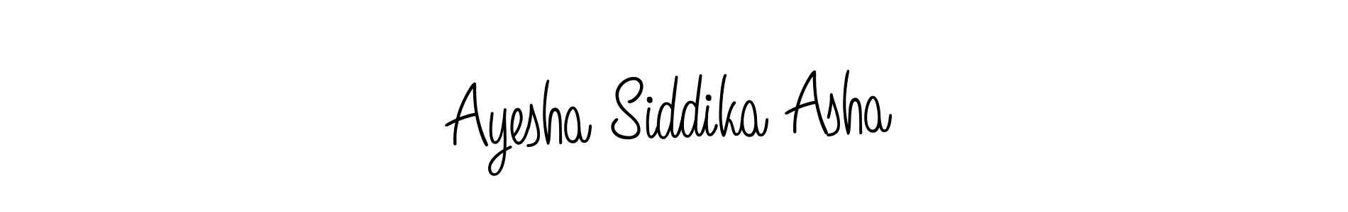 How to Draw Ayesha Siddika Asha signature style? Angelique-Rose-font-FFP is a latest design signature styles for name Ayesha Siddika Asha. Ayesha Siddika Asha signature style 5 images and pictures png