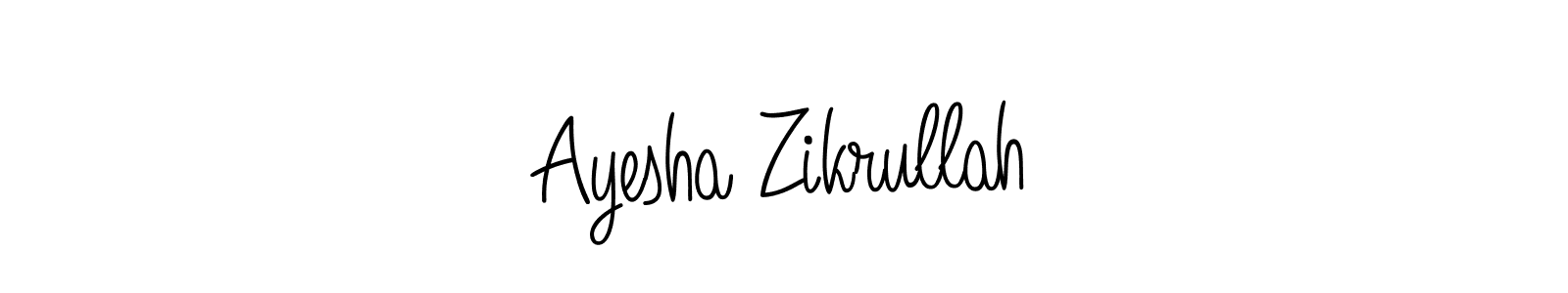 if you are searching for the best signature style for your name Ayesha Zikrullah. so please give up your signature search. here we have designed multiple signature styles  using Angelique-Rose-font-FFP. Ayesha Zikrullah signature style 5 images and pictures png