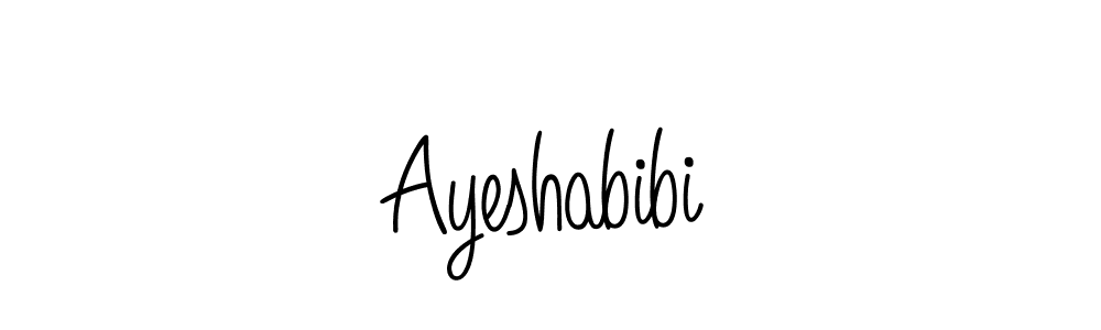 Angelique-Rose-font-FFP is a professional signature style that is perfect for those who want to add a touch of class to their signature. It is also a great choice for those who want to make their signature more unique. Get Ayeshabibi name to fancy signature for free. Ayeshabibi signature style 5 images and pictures png