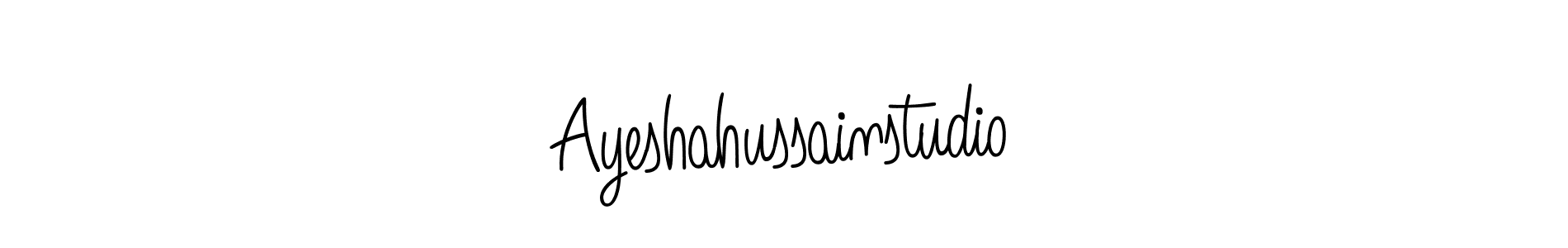 How to make Ayeshahussainstudio signature? Angelique-Rose-font-FFP is a professional autograph style. Create handwritten signature for Ayeshahussainstudio name. Ayeshahussainstudio signature style 5 images and pictures png