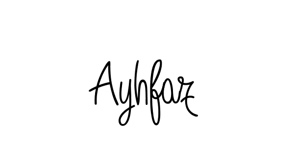 Design your own signature with our free online signature maker. With this signature software, you can create a handwritten (Angelique-Rose-font-FFP) signature for name Ayhfaz. Ayhfaz signature style 5 images and pictures png