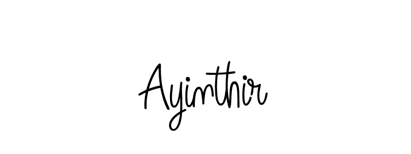 How to make Ayinthir name signature. Use Angelique-Rose-font-FFP style for creating short signs online. This is the latest handwritten sign. Ayinthir signature style 5 images and pictures png