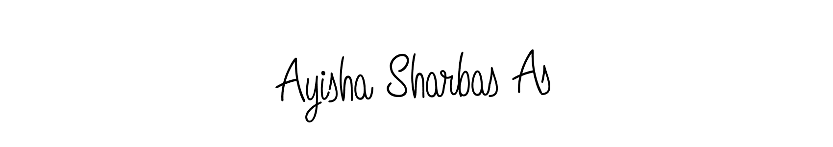 Design your own signature with our free online signature maker. With this signature software, you can create a handwritten (Angelique-Rose-font-FFP) signature for name Ayisha Sharbas As. Ayisha Sharbas As signature style 5 images and pictures png