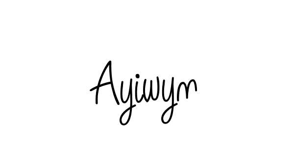 How to Draw Ayiwyn signature style? Angelique-Rose-font-FFP is a latest design signature styles for name Ayiwyn. Ayiwyn signature style 5 images and pictures png