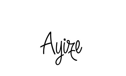 You should practise on your own different ways (Angelique-Rose-font-FFP) to write your name (Ayize) in signature. don't let someone else do it for you. Ayize signature style 5 images and pictures png