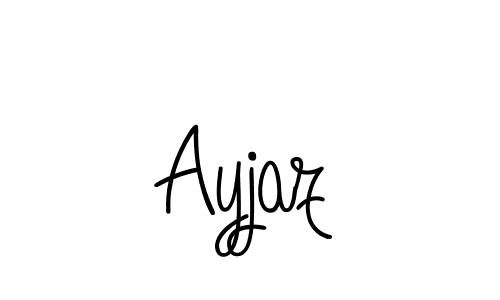 You should practise on your own different ways (Angelique-Rose-font-FFP) to write your name (Ayjaz) in signature. don't let someone else do it for you. Ayjaz signature style 5 images and pictures png