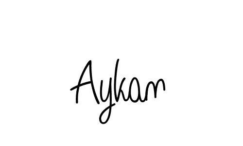 Best and Professional Signature Style for Aykan. Angelique-Rose-font-FFP Best Signature Style Collection. Aykan signature style 5 images and pictures png