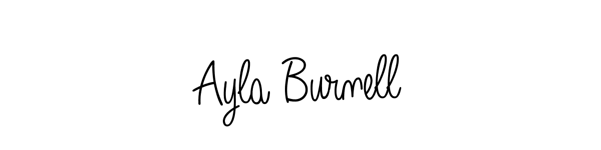 How to make Ayla Burnell signature? Angelique-Rose-font-FFP is a professional autograph style. Create handwritten signature for Ayla Burnell name. Ayla Burnell signature style 5 images and pictures png