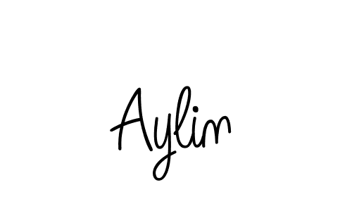 Use a signature maker to create a handwritten signature online. With this signature software, you can design (Angelique-Rose-font-FFP) your own signature for name Aylin. Aylin signature style 5 images and pictures png