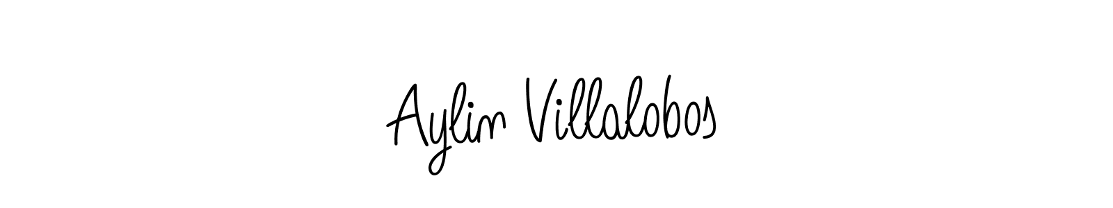 How to make Aylin Villalobos name signature. Use Angelique-Rose-font-FFP style for creating short signs online. This is the latest handwritten sign. Aylin Villalobos signature style 5 images and pictures png