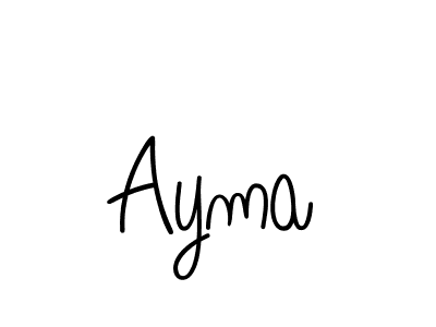 You should practise on your own different ways (Angelique-Rose-font-FFP) to write your name (Ayma) in signature. don't let someone else do it for you. Ayma signature style 5 images and pictures png