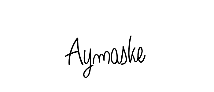 Use a signature maker to create a handwritten signature online. With this signature software, you can design (Angelique-Rose-font-FFP) your own signature for name Aymaske. Aymaske signature style 5 images and pictures png