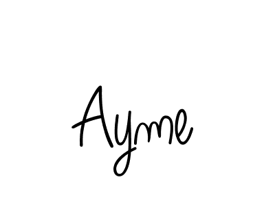 Design your own signature with our free online signature maker. With this signature software, you can create a handwritten (Angelique-Rose-font-FFP) signature for name Ayme. Ayme signature style 5 images and pictures png