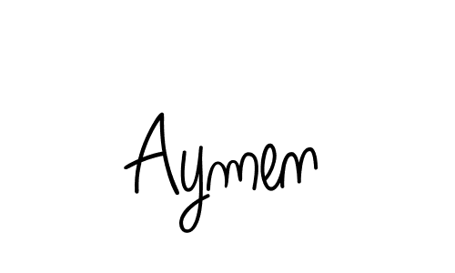 Make a beautiful signature design for name Aymen. Use this online signature maker to create a handwritten signature for free. Aymen signature style 5 images and pictures png