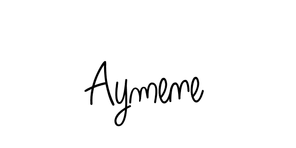 Aymene stylish signature style. Best Handwritten Sign (Angelique-Rose-font-FFP) for my name. Handwritten Signature Collection Ideas for my name Aymene. Aymene signature style 5 images and pictures png