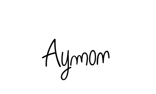 Aymon stylish signature style. Best Handwritten Sign (Angelique-Rose-font-FFP) for my name. Handwritten Signature Collection Ideas for my name Aymon. Aymon signature style 5 images and pictures png