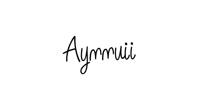 You should practise on your own different ways (Angelique-Rose-font-FFP) to write your name (Aynnuii) in signature. don't let someone else do it for you. Aynnuii signature style 5 images and pictures png