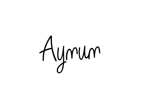 Design your own signature with our free online signature maker. With this signature software, you can create a handwritten (Angelique-Rose-font-FFP) signature for name Aynun. Aynun signature style 5 images and pictures png