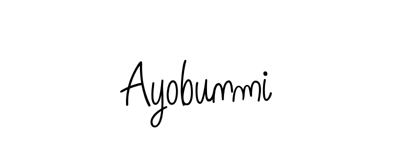 Best and Professional Signature Style for Ayobunmi. Angelique-Rose-font-FFP Best Signature Style Collection. Ayobunmi signature style 5 images and pictures png