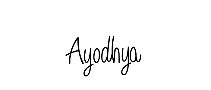 Create a beautiful signature design for name Ayodhya. With this signature (Angelique-Rose-font-FFP) fonts, you can make a handwritten signature for free. Ayodhya signature style 5 images and pictures png