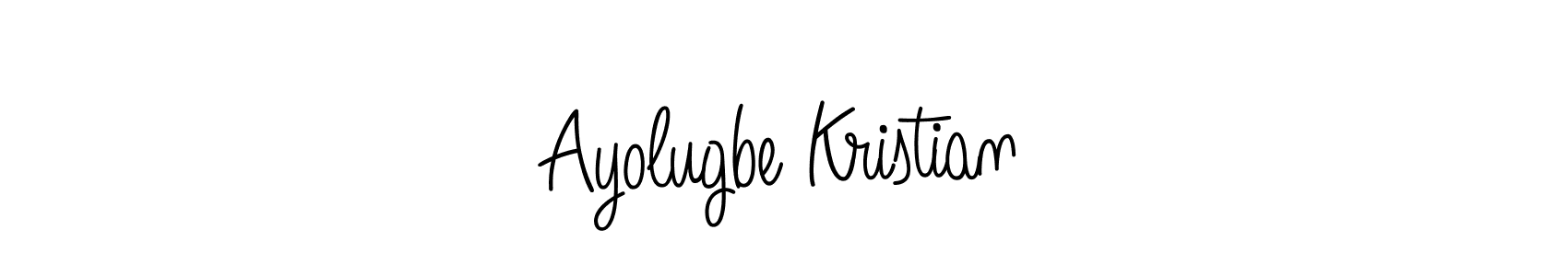 Create a beautiful signature design for name Ayolugbe Kristian. With this signature (Angelique-Rose-font-FFP) fonts, you can make a handwritten signature for free. Ayolugbe Kristian signature style 5 images and pictures png