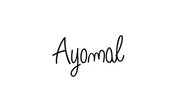 How to Draw Ayomal signature style? Angelique-Rose-font-FFP is a latest design signature styles for name Ayomal. Ayomal signature style 5 images and pictures png