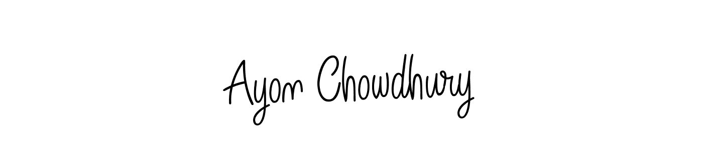Ayon Chowdhury stylish signature style. Best Handwritten Sign (Angelique-Rose-font-FFP) for my name. Handwritten Signature Collection Ideas for my name Ayon Chowdhury. Ayon Chowdhury signature style 5 images and pictures png
