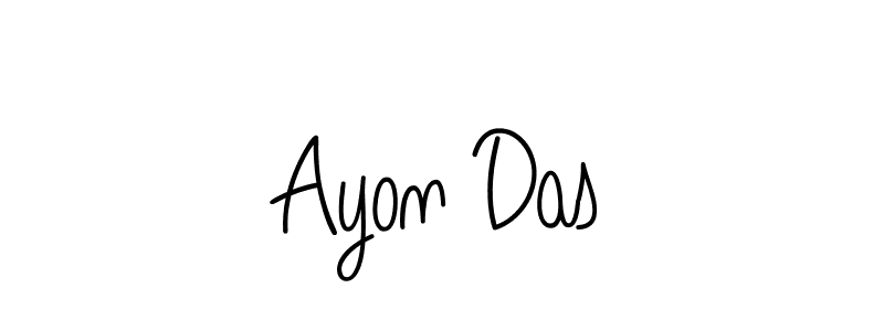 Design your own signature with our free online signature maker. With this signature software, you can create a handwritten (Angelique-Rose-font-FFP) signature for name Ayon Das. Ayon Das signature style 5 images and pictures png