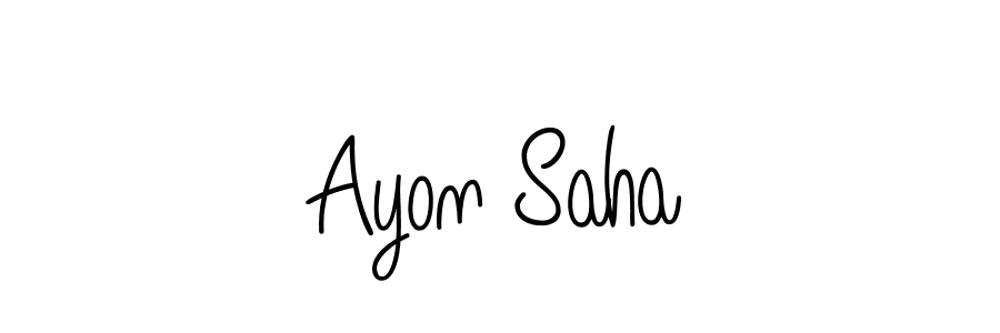How to Draw Ayon Saha signature style? Angelique-Rose-font-FFP is a latest design signature styles for name Ayon Saha. Ayon Saha signature style 5 images and pictures png