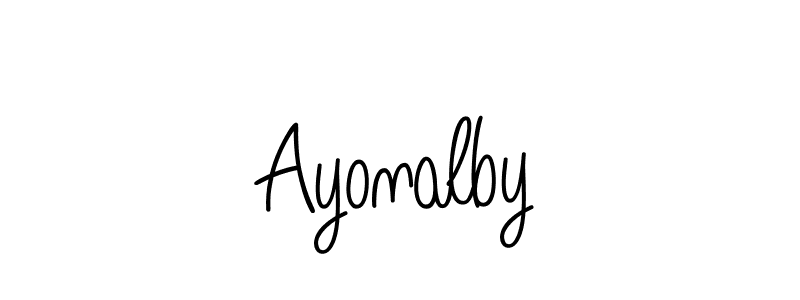 Also we have Ayonalby name is the best signature style. Create professional handwritten signature collection using Angelique-Rose-font-FFP autograph style. Ayonalby signature style 5 images and pictures png