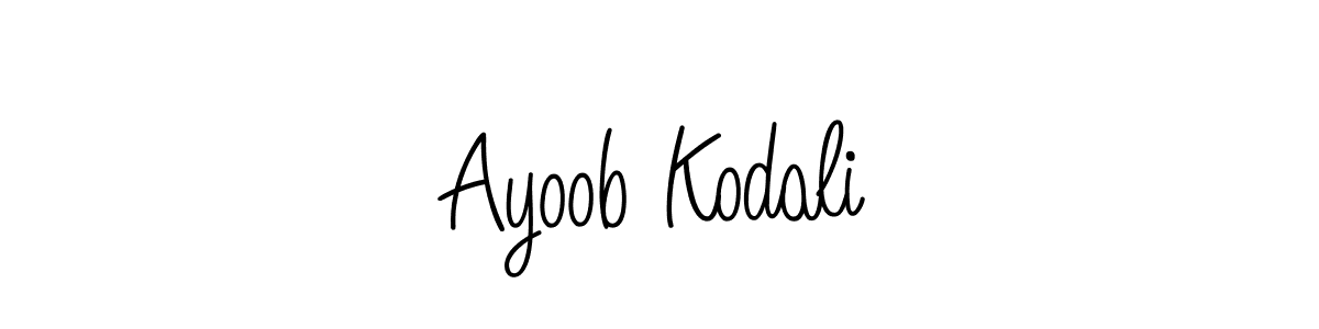 if you are searching for the best signature style for your name Ayoob Kodali. so please give up your signature search. here we have designed multiple signature styles  using Angelique-Rose-font-FFP. Ayoob Kodali signature style 5 images and pictures png